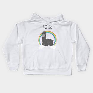 I dont care Im cute Kids Hoodie